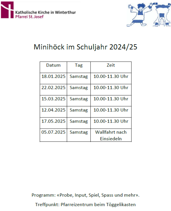 Minihöck 2024 25